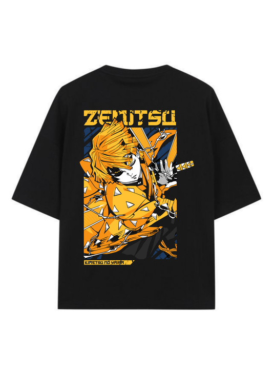 Zenitsu Agatsuma- Demon Slayer - Premium Oversized T-Shirt