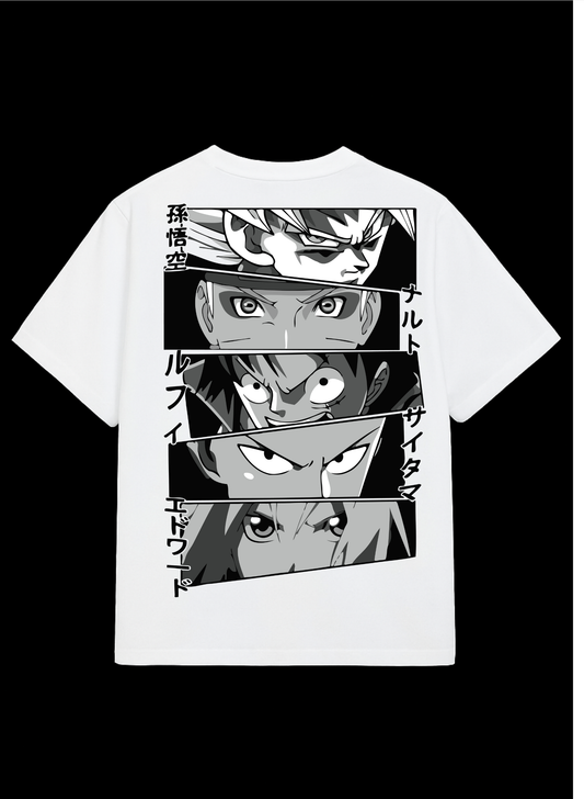 Eyes of Power Anime - Premium Oversized T-Shirt
