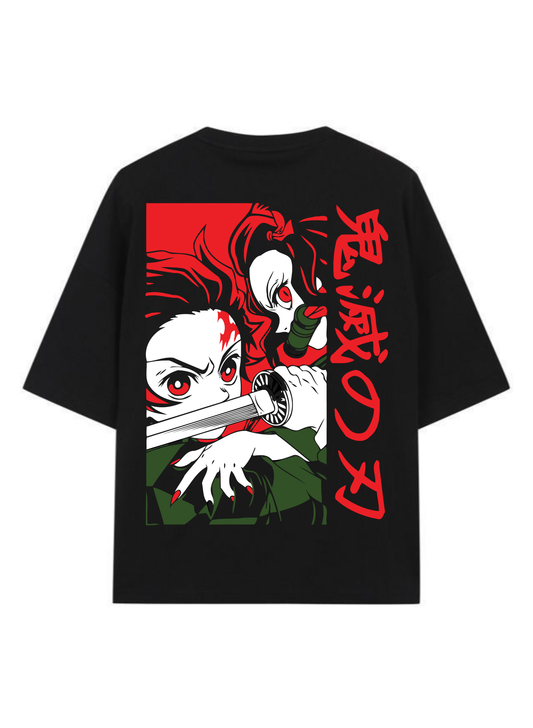 Tanjiro Kamado- Demon Slayer - Premium Oversized T-Shirt
