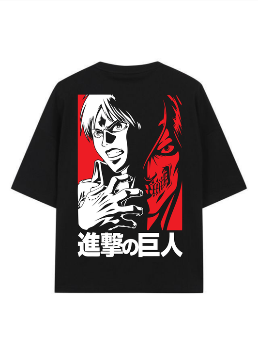 Eren Yeager-Attack on Titan - Premium Oversized T-Shirt