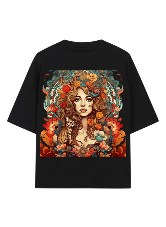 WILDFLOWER COMPANION - Premium Oversized T-Shirt
