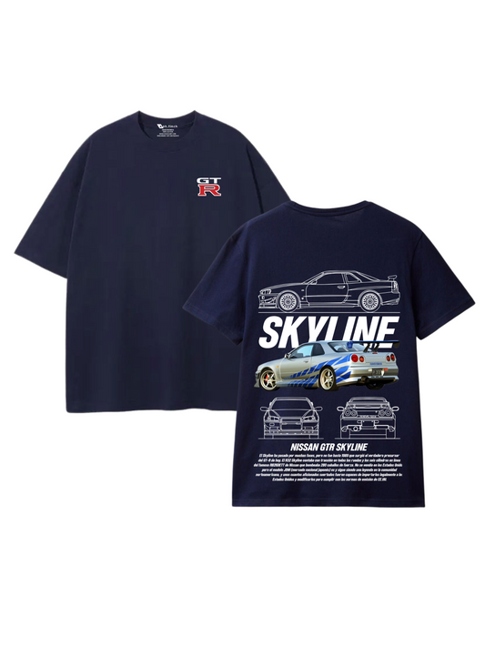 NISSAN SKYLINE GTR - Premium Oversized T-Shirt