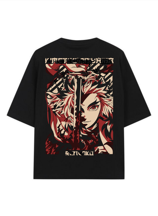 Kyojuro Rengoku- Demon Slayer - Premium Oversized T-Shirt