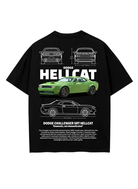 DODGE HELLCAT - Premium Oversized T-Shirt