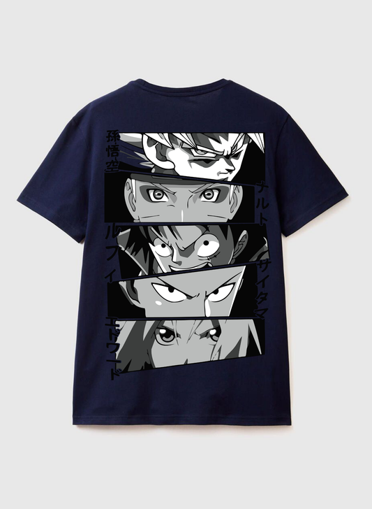 Eyes of Power Anime - Premium Oversized T-Shirt