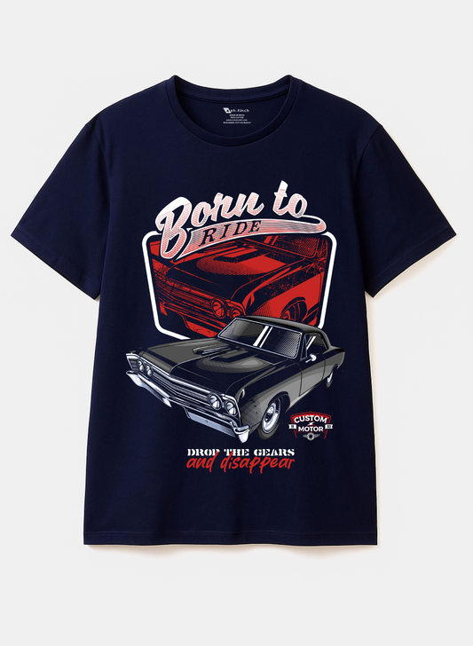 BORN TO RIDE - Premium Oversized T-Shirt