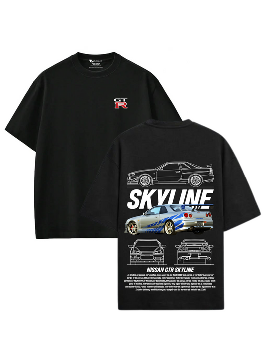 NISSAN SKYLINE GTR - Premium Oversized T-Shirt