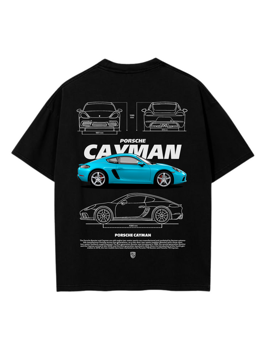 CAYMAN PORSCHE - Premium Oversized T-Shirt