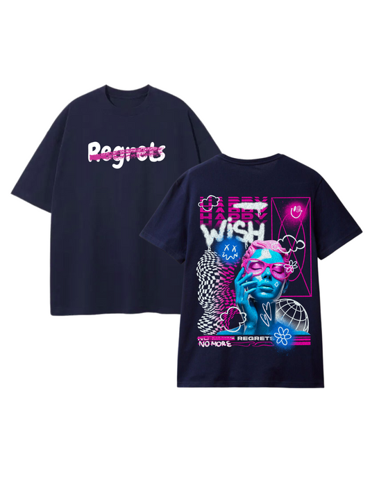 NO MORE REGRETS - Premium Oversized T-Shirt
